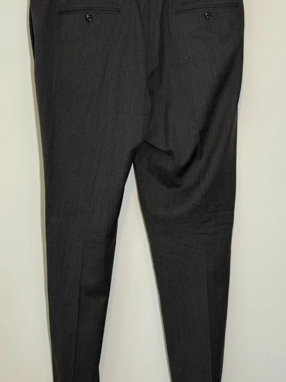 J.Crew Ludlow two-piece suit in a classic charcoal gray.